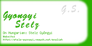 gyongyi stelz business card