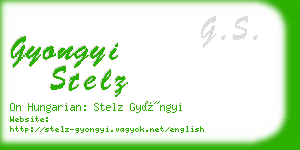 gyongyi stelz business card